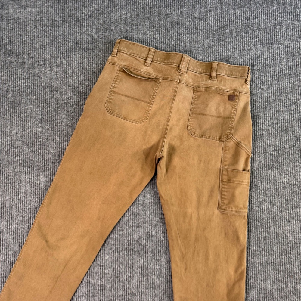 Weatherproof‎ Vintage Mens 38x30 Canvas Carpenter Pants Brown Utility Workwear